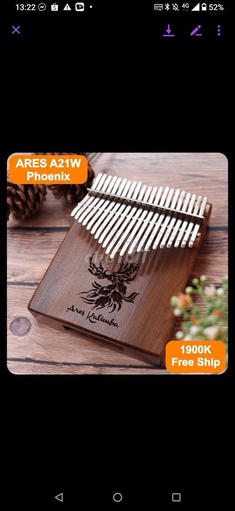 Kalimba cũ tl giá mới 1tr9