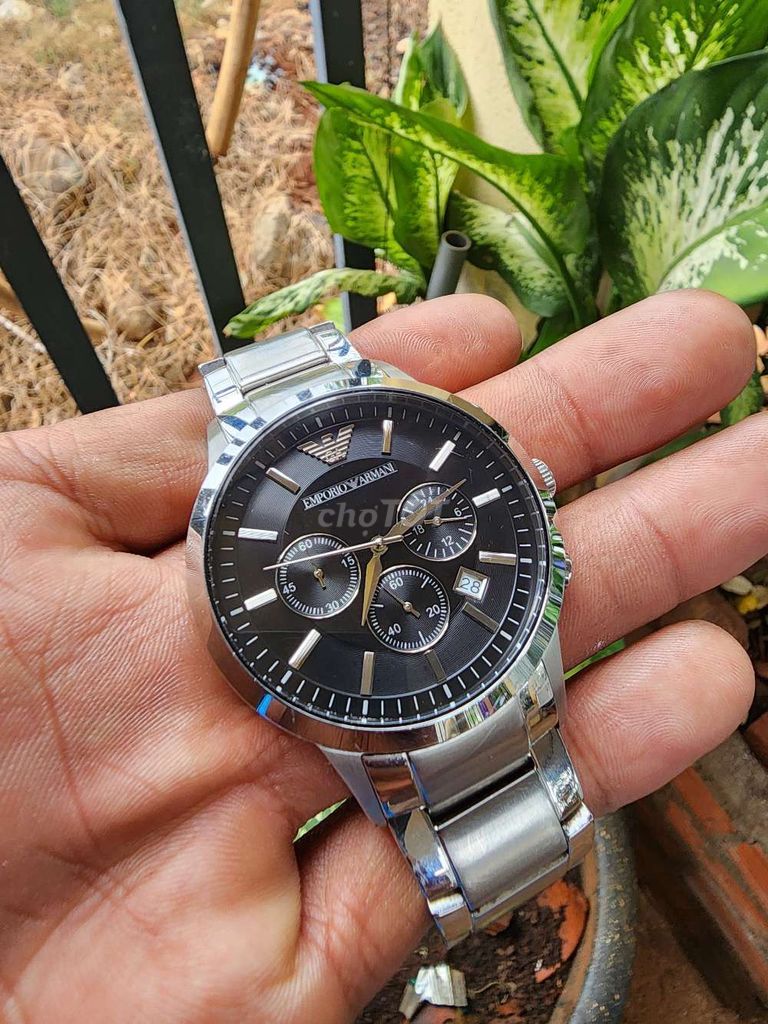 Đồng hồ Emporio Armani Nam Bạc Đen. Mua bán Đồng hồ tại Huyện Đất Đỏ Bà Rịa - Vũng Tàu được đăng bởi Nguyễn duy học hình 1