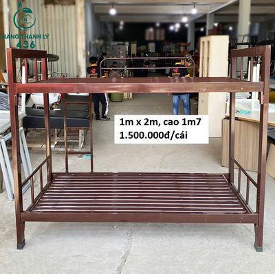 Giường Sắt 2 Tầng Cú Thanh Bền Đẹp Thanh Lý. Mua bán Giường, chăn ga gối nệm tại Quận Tân Phú Tp Hồ Chí Minh được đăng bởi Hàng thanh lý 436