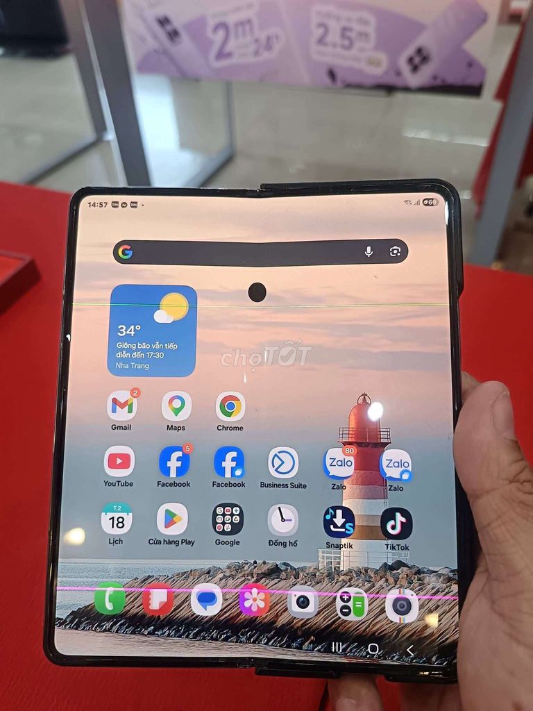 Samsung Z Fold4 Có sọc màn hình. Mua bán Điện thoại tại Huyện Vạn Ninh Khánh Hòa được đăng bởi thanh vinh hình 1