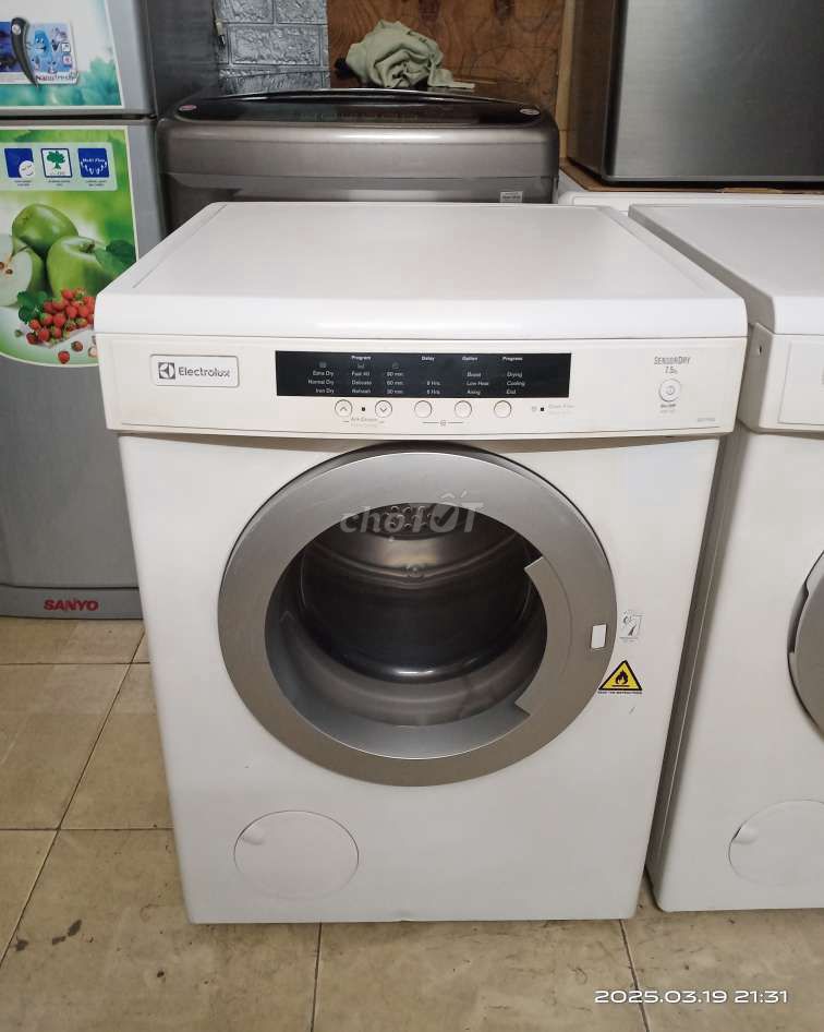 Sấy electrolux 7.5kg zin êm ru có BH bao ship