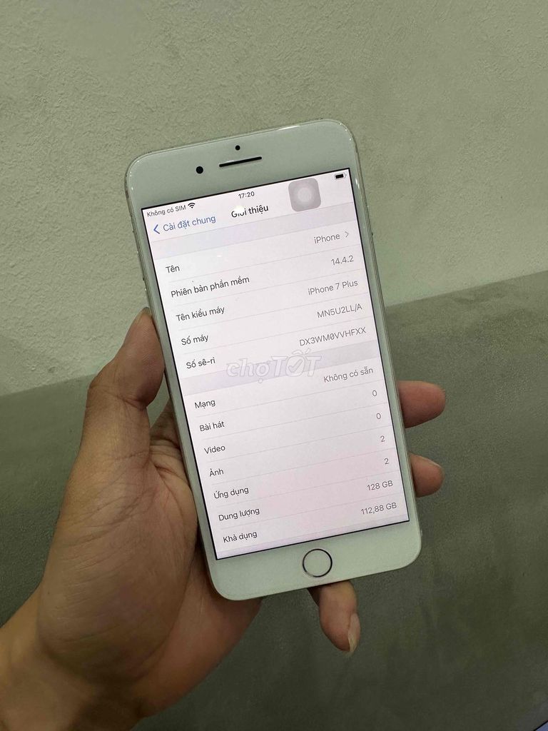 Apple iPhone 7 Plus 128GB Bạc ngon đẹp. Mua bán Điện thoại tại Quận Đống Đa Hà Nội được đăng bởi Ng Hoang Anh hình 1