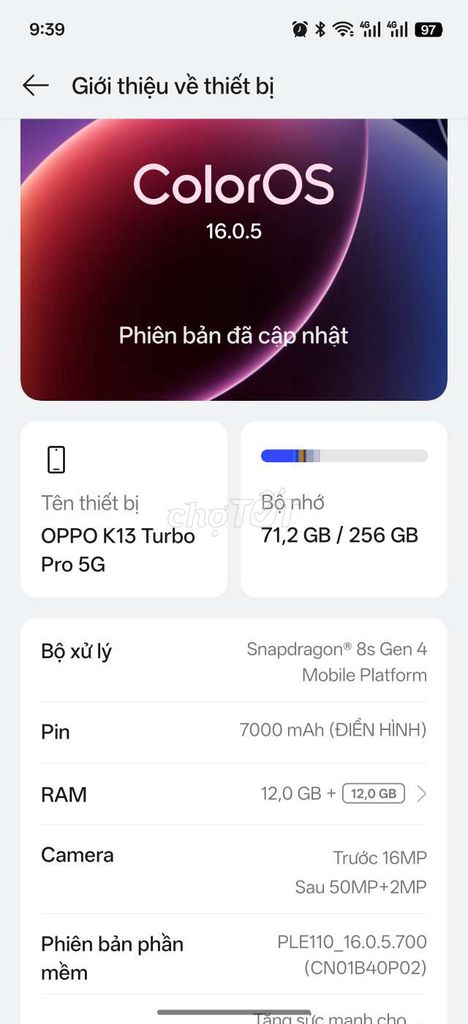 Oppo K13 Turbo Pro  bán hoặc gl ngang tầm. Mua bán Điện thoại tại Thành phố Thuận An Bình Dương được đăng bởi Quy Nguyen hình 1
