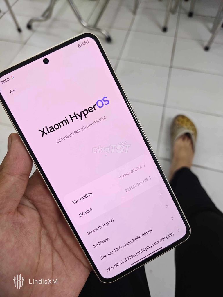 Xiaomi Redmi K60 Ultra 256GB Trắng fullbox gl. Mua bán Điện thoại tại Huyện Hóc Môn Tp Hồ Chí Minh được đăng bởi anh 5 hình 1