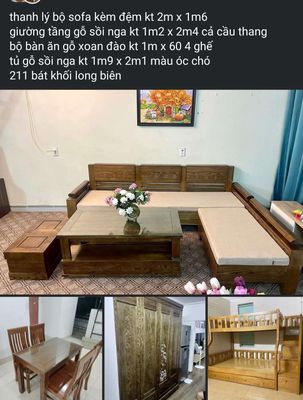 E thanh lý sofa + giường + bàn ăn. Mua bán Bàn ghế tại Quận Long Biên Hà Nội được đăng bởi Trung 82