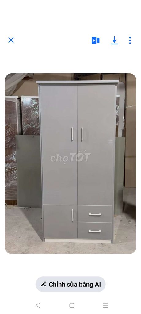 Tủ quần áo Nhựa Đài Loan Xám. Mua bán Tủ, kệ gia đình tại Huyện Hoài Đức Hà Nội được đăng bởi Trung vân hình 1