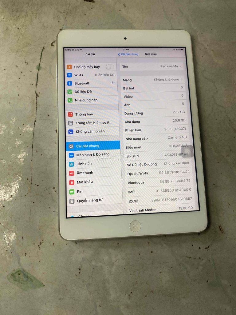 Apple iPad mini 32GB Bạc. Mua bán Máy tính bảng tại Huyện Nhà Bè Tp Hồ Chí Minh được đăng bởi Thảo  hình 1
