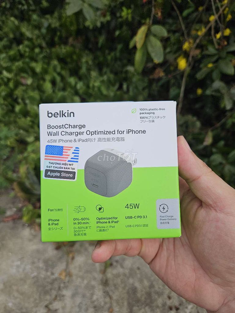 Sạc điện thoại Belkin 45W USB-C. Mua bán Phụ kiện (Màn hình, Chuột...) tại Huyện Tân Phước Tiền Giang được đăng bởi Nam hình 1