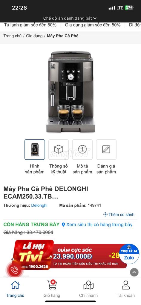 máy pha cafe DELONGHI