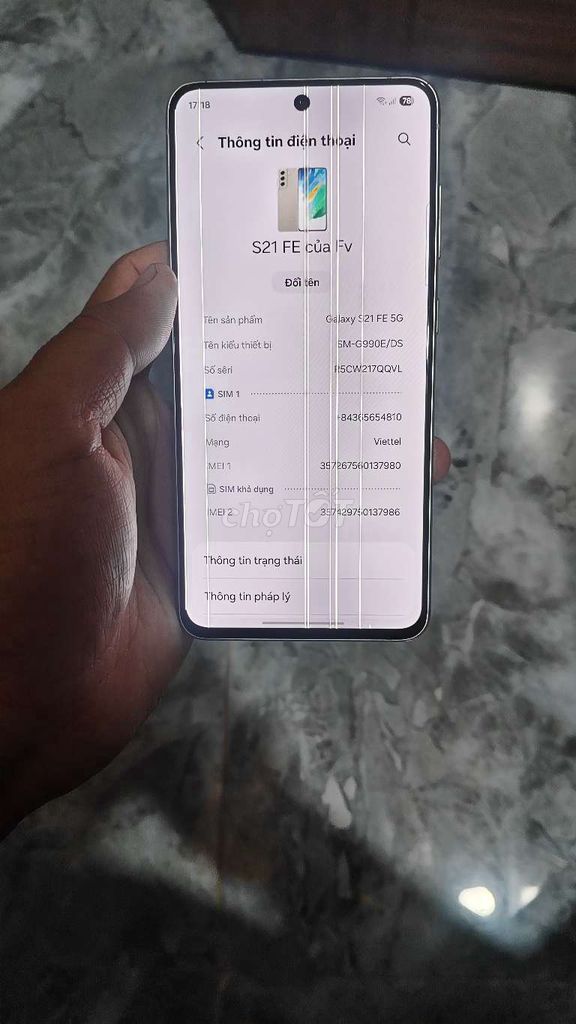 Samsung S21 FE 5G 128GB Xanh ngọc. Mua bán Điện thoại tại Quận 12 Tp Hồ Chí Minh được đăng bởi Quỳnh hình 1