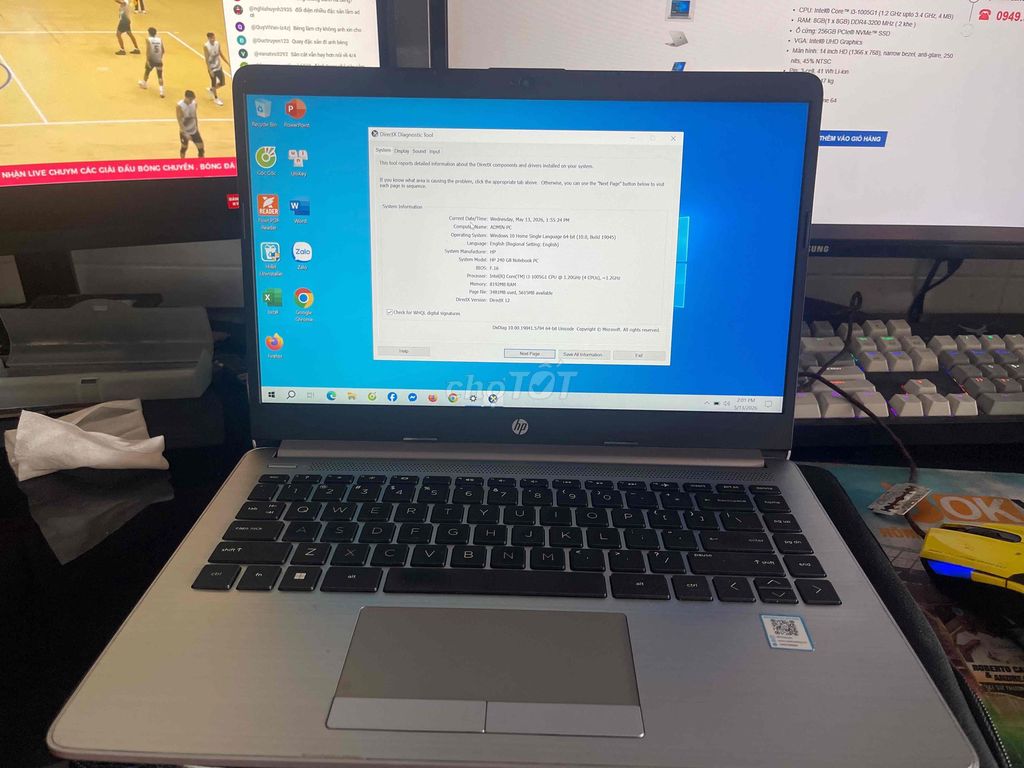 HP 240 G8 i3-10105G 8GB/256GB 14 inch. Mua bán Laptop tại Thành phố Biên Hòa Đồng Nai được đăng bởi taunguyen hình 1