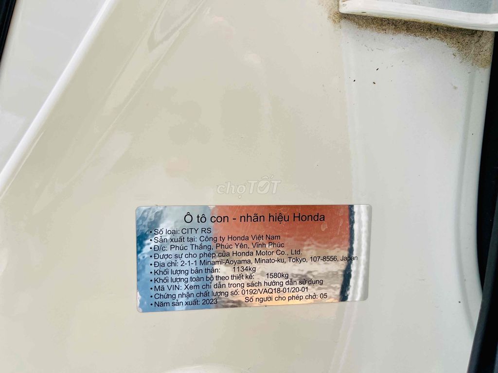 Honda City RS 2023 sơn zin 100% 1,5 vạn zin. Mua bán Ô tô tại Quận Hoàng Mai Hà Nội được đăng bởi Phạm quang đồng hình 17