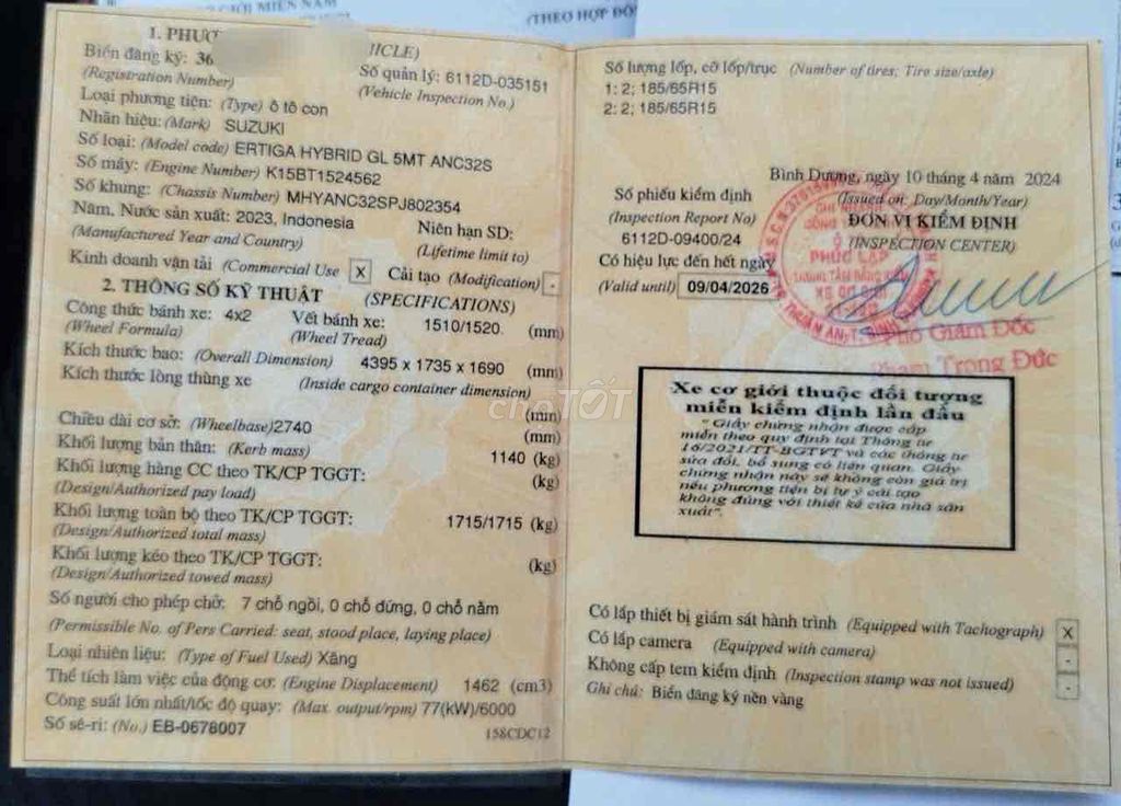 Suzuki Ertiga 2023 - 85000 km. Mua bán Ô tô tại Quận 12 Tp Hồ Chí Minh được đăng bởi NHÀ ĐẤT LÂM NHI hình 1