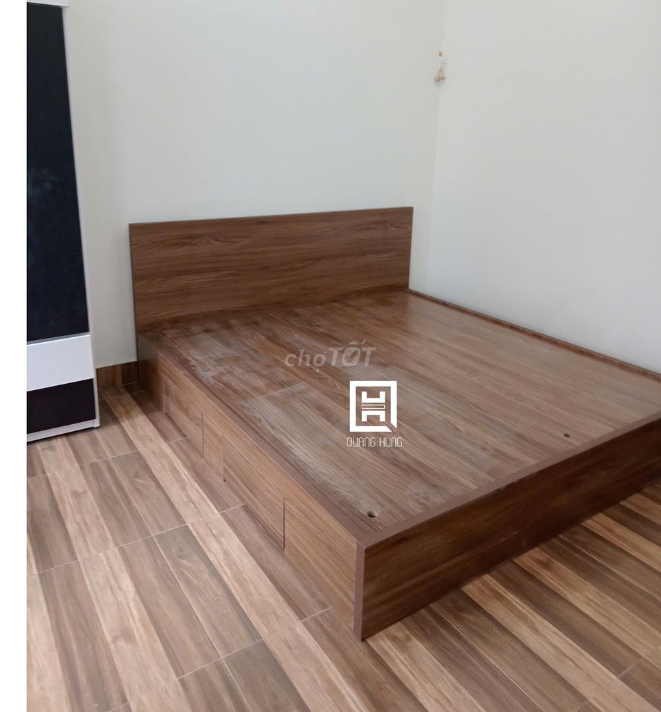 GIƯỜNG GỖ MDF-GIƯỜNG MDF-GIƯỜNG MDF-GIƯỜNG GỖ MDF. Mua bán Giường, chăn ga gối nệm tại Huyện Nhơn Trạch Đồng Nai được đăng bởi Nội Thất Quang Hùng TD hình 1