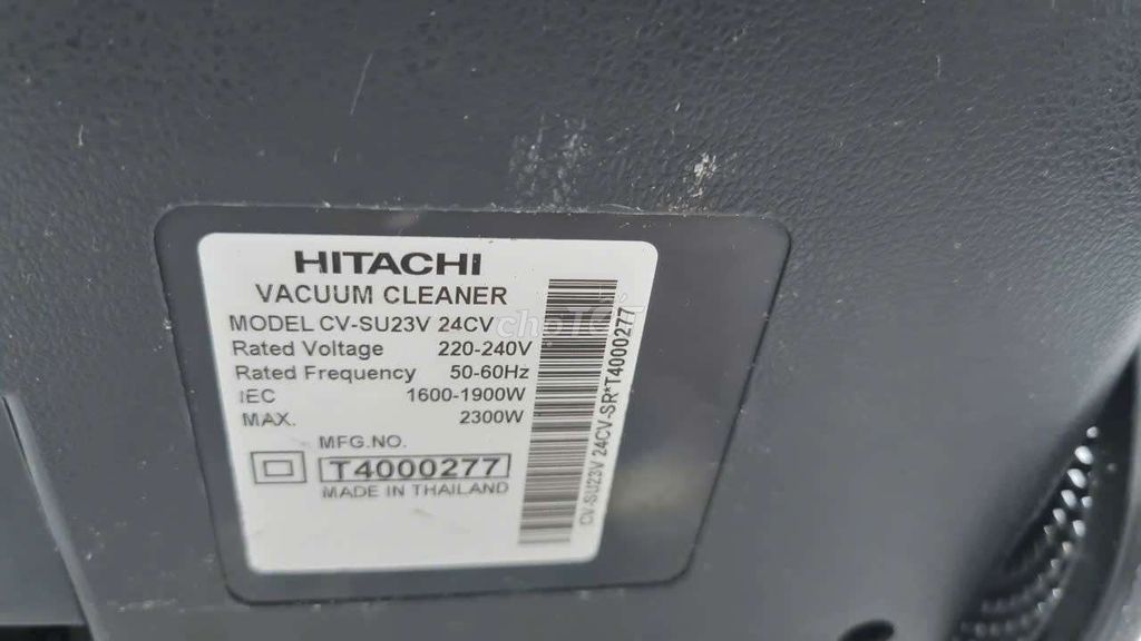 Máy hút bụi hitachi CV-SU23V 24CV
Công xuất 2300w