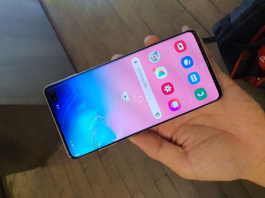 0704499422 - Samsung S10 Plus Full Box 99% White VN khỏi chê