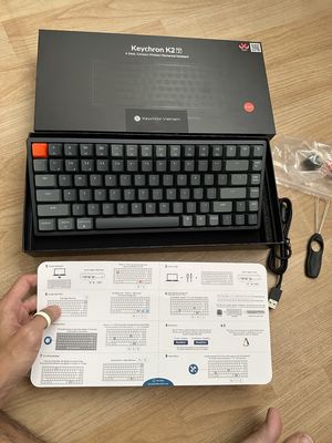 Bàn phím cơ Keychron K2v2 Aluminum RGB Redswitch. Mua bán Phụ kiện (Màn hình, Chuột...) tại Quận 1 Tp Hồ Chí Minh được đăng bởi MrP