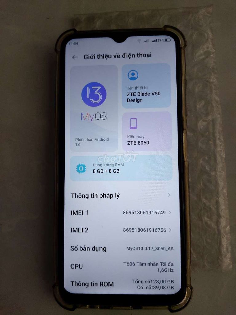 ZTE Blade V50 Design 128GB Đen. Mua bán Điện thoại tại Quận Gò Vấp Tp Hồ Chí Minh được đăng bởi Vu Long hình 1