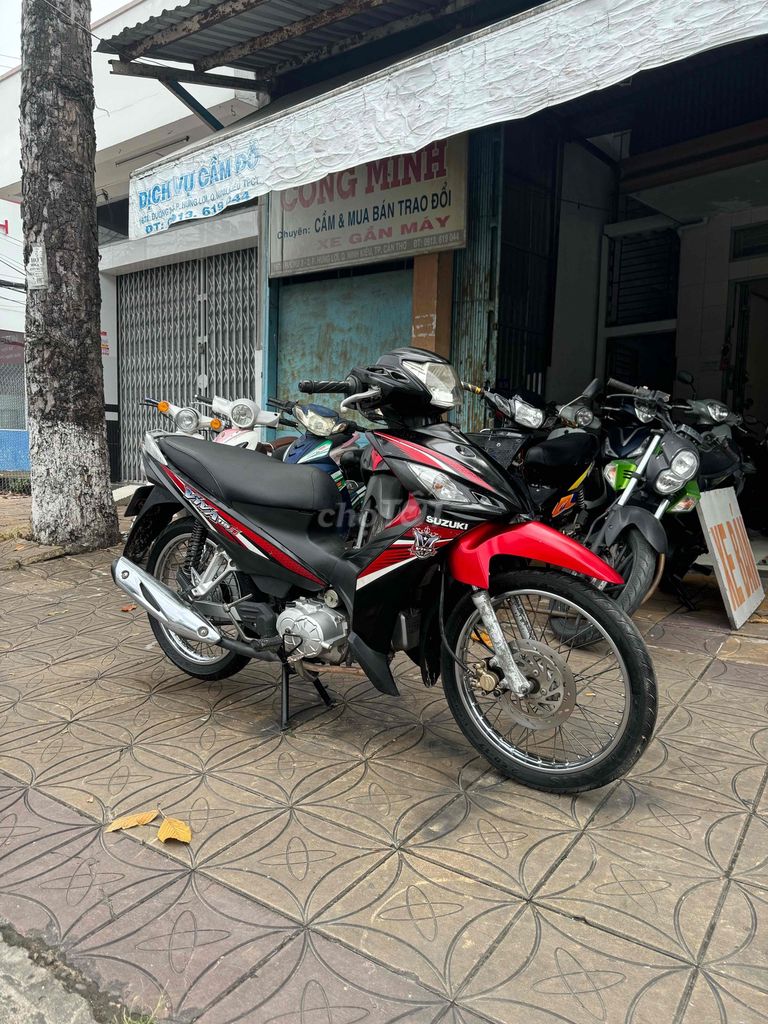 Suzuki Viva 115 Fi Đỏ đen. Mua bán Xe máy tại Quận Ninh Kiều Cần Thơ được đăng bởi DVCĐ Công Minh hình 3