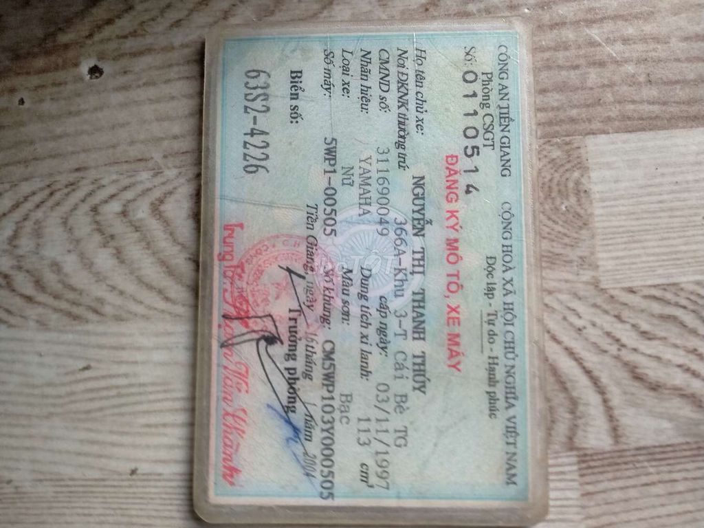 Yamaha Mio, bs 63.. Mua bán Xe máy tại Quận 8 Tp Hồ Chí Minh được đăng bởi Nguyễn anh tuấn hình 4