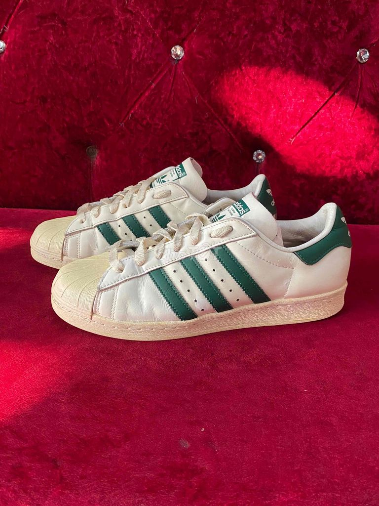 Giày thể thao Adidas Superstar 44 Trắng Xanh Lá. Mua bán Giày dép tại Huyện Hóc Môn Tp Hồ Chí Minh được đăng bởi Giày Hiệu Cũ hình 1