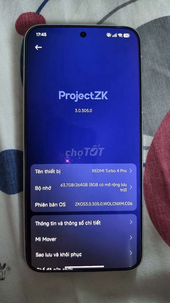 Xiaomi Redmi Turbo 4 Pro 256GB Trắng đã UNLOCK. Mua bán Điện thoại tại Quận Bình Thuỷ Cần Thơ được đăng bởi Thịnh hình 1