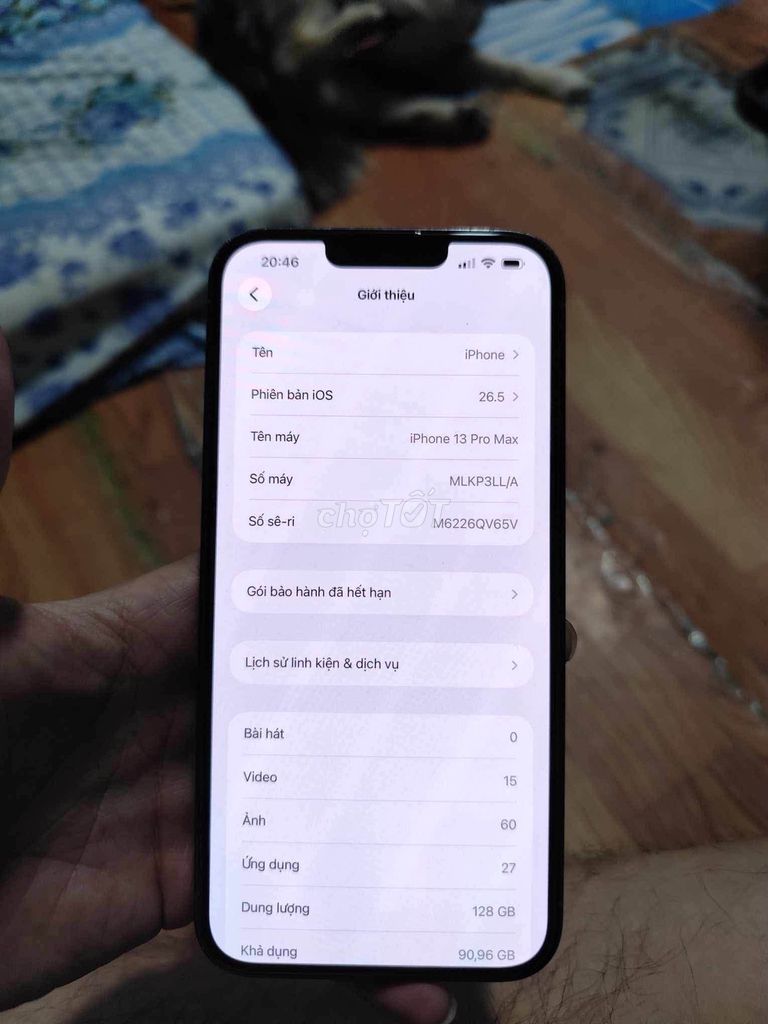 Apple iPhone 13 Pro Max 128GB Đã qua sử dụng. Mua bán Điện thoại tại Quận 12 Tp Hồ Chí Minh được đăng bởi Hội Đồ Điện Tử hình 1