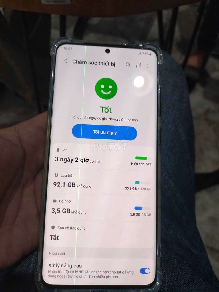 Samsung Galaxy S20+ 128GB Đen Sọc màn hình. Mua bán Điện thoại tại Quận 6 Tp Hồ Chí Minh được đăng bởi Thiên phúc hình 1