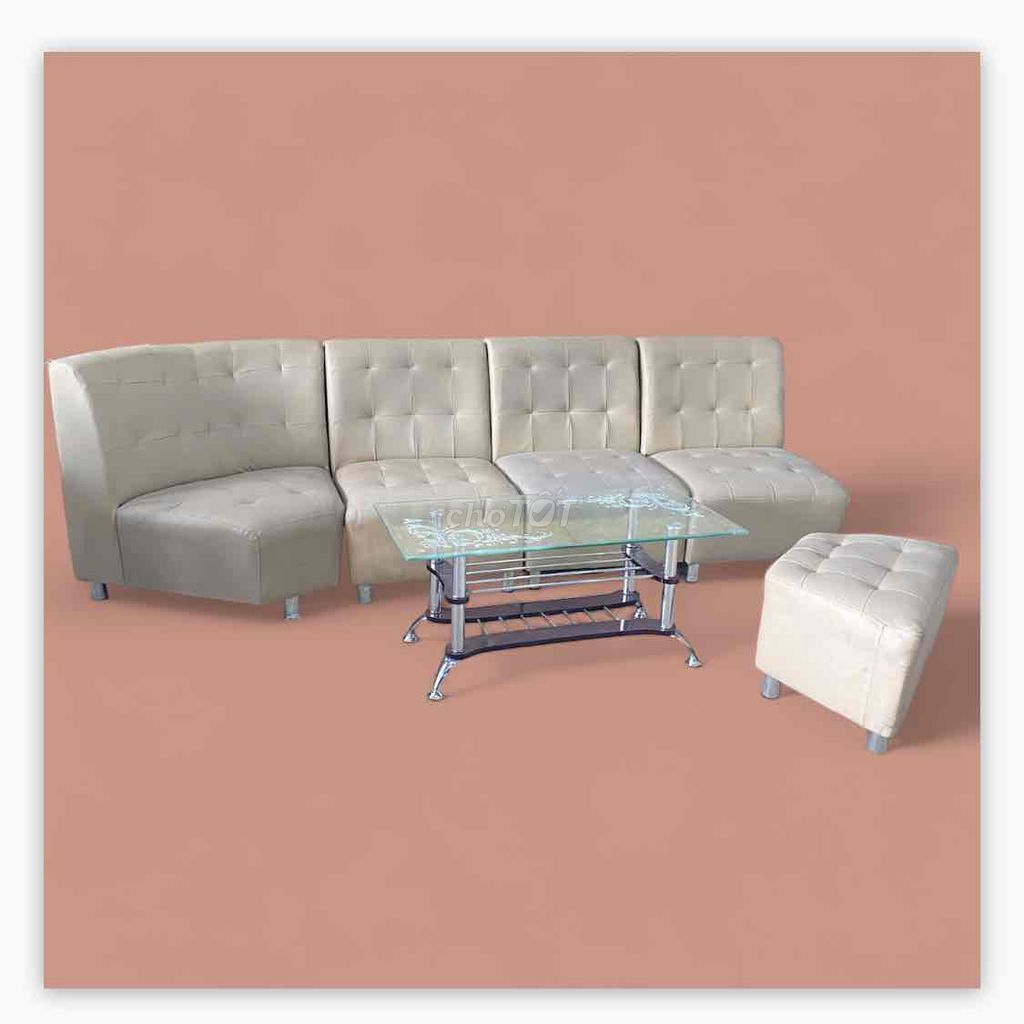 Thanh lý bộ sofa bọc da simili giá rẻ