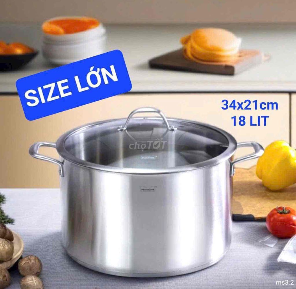 Nồi inox Đức 18 lít. Mua bán Dụng cụ nhà bếp tại Thành phố Rạch Giá Kiên Giang được đăng bởi Đức Bảo Trần hình 1