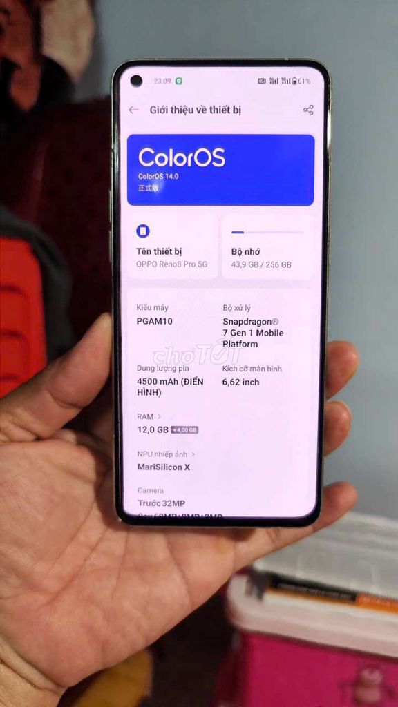 Oppo Reno 8 Pro 5G-Bán hay gl máy rẻ hơn. Mua bán Điện thoại tại Huyện Nhà Bè Tp Hồ Chí Minh được đăng bởi Mộng Bình Thường hình 1