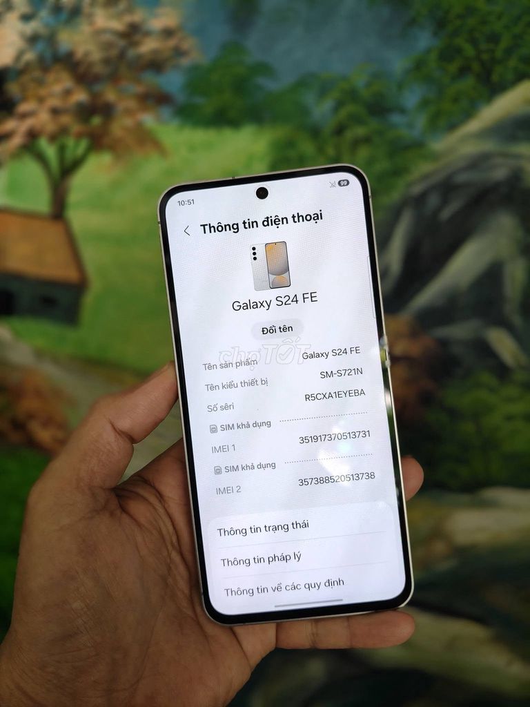 Samsung Galaxy S24 FE Trắng. Mua bán Điện thoại tại Quận 8 Tp Hồ Chí Minh được đăng bởi Hội Đồ Điện Tử hình 1