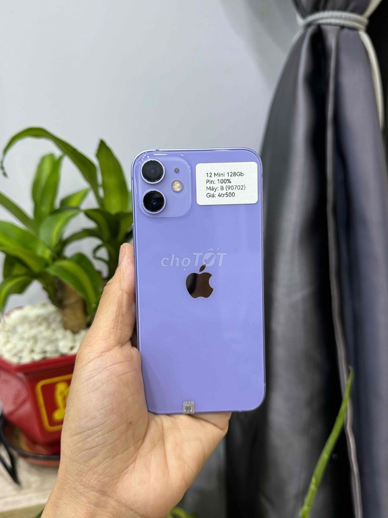 iPhone 12 Mini 128G Quốc tế Tím P100 Zin Đẹp 98. Mua bán Điện thoại tại Huyện Hóc Môn Tp Hồ Chí Minh được đăng bởi Nguyễn Thu hình 1