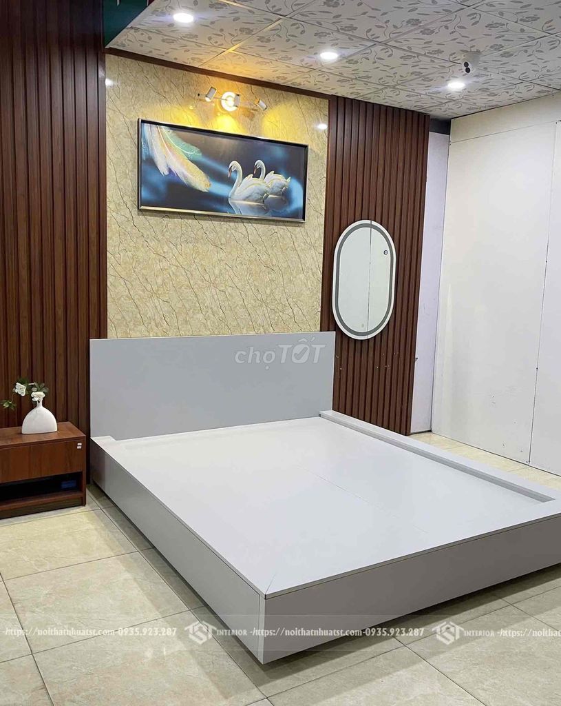 Sale thanh lý giường gỗ MDF new. Mua bán Giường, chăn ga gối nệm tại Quận Thanh Khê Đà Nẵng được đăng bởi Nội thất bếp trọn gói TST  hình 1