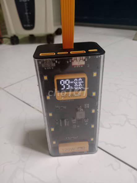 Pin sạc dự phòng 50000mah Đen Đèn LED. Mua bán Phụ kiện (Màn hình, Chuột...) tại Quận Tân Phú Tp Hồ Chí Minh được đăng bởi Hội Đồ Điện Tử hình 1
