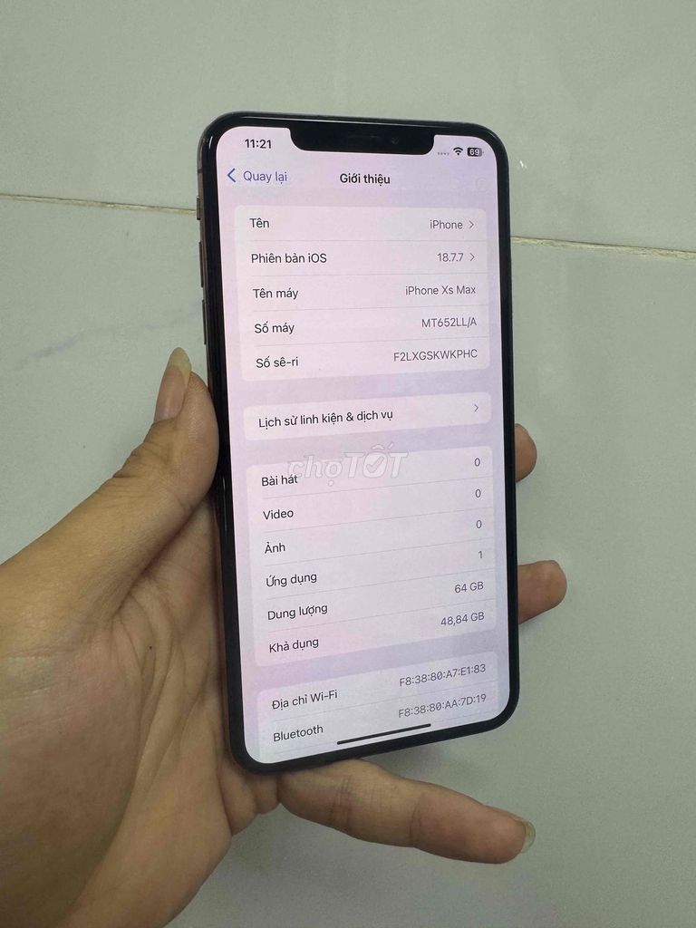Apple iPhone Xs Max 64GB Vàng Đã sử dụng. Mua bán Điện thoại tại Thành phố Tân An Long An được đăng bởi mua xin alo no SMS hình 1