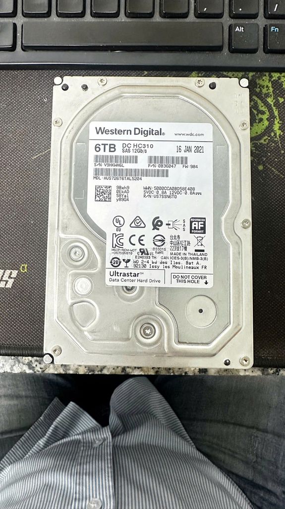 Ổ cứng SAS WD DC HC310 6TB SK 100%. Mua bán Linh kiện (RAM, Card...) tại Huyện Dầu Tiếng Bình Dương được đăng bởi Hoàng Võ hình 1