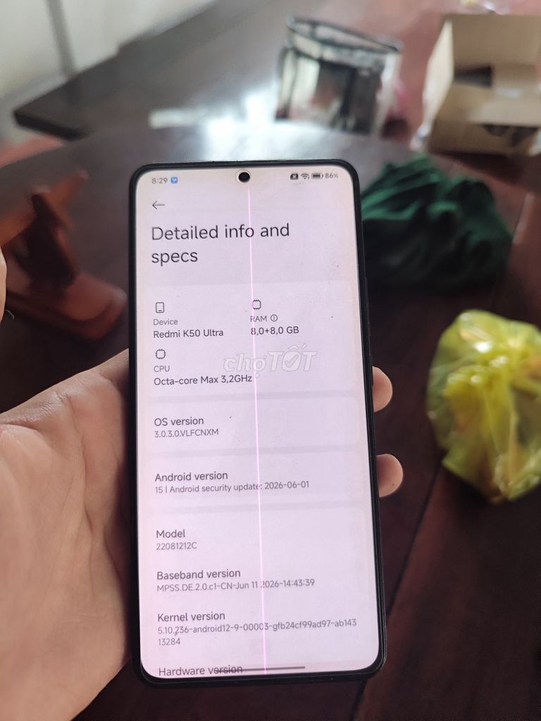 Xiaomi Redmi K50 Ultra 8GB/128GB Đen. Mua bán Điện thoại tại Huyện Phụng Hiệp Hậu Giang được đăng bởi Ngao Tây tạng hình 1
