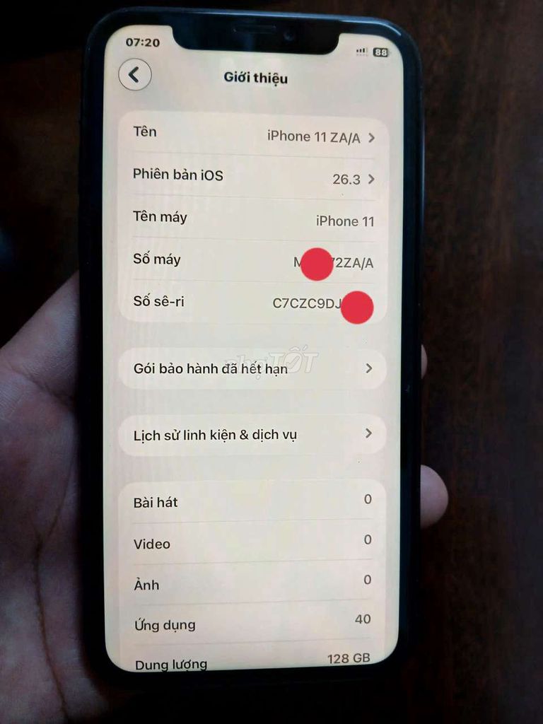 iphone11 QTe 2 sim Vật Lý hàng hiếm. Mua bán Điện thoại tại Huyện Thanh Liêm Hà Nam được đăng bởi Hoàng Minh Khôi hình 1