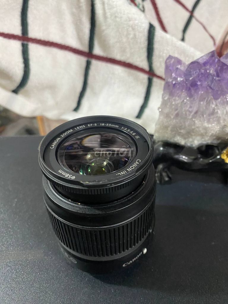 Ống kính Canon EF-S 18-55mm Đen. Mua bán Máy ảnh, Máy quay tại Huyện Trà Ôn Vĩnh Long được đăng bởi maximura hình 1