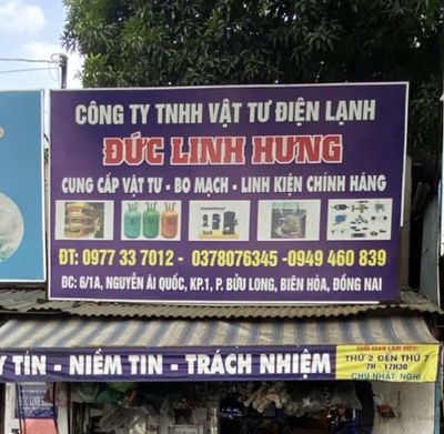 CÔNG TY VẬT TƯ ĐIỆN LẠNH ĐỨC LINH HƯNG