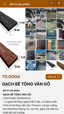 GẠCH VÂN GỖ, GẠCH BÊ TÔNG GIẢ GỖ, GẠCH BẬC BƯỚC GO. Mua bán Nội thất, đồ gia dụng khác tại Thành phố Đà Lạt Lâm Đồng được đăng bởi  DCN SÀI GÒN 