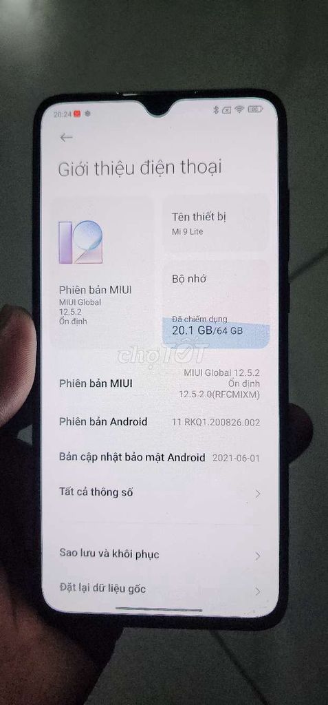 MI 9 LITE R6/64GB. CÓ NFC,ZIN FUI CN.NỨT KÍNH LƯNG. Mua bán Điện thoại tại Thành phố Thủ Dầu Một Bình Dương được đăng bởi Lê Quang Khôi hình 1