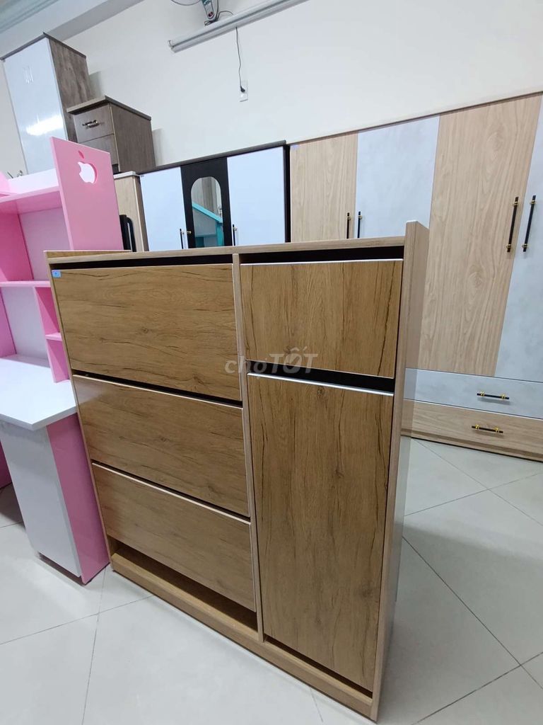 Tủ giày thông minh Vân gỗ 1m2x1m. Mua bán Tủ, kệ gia đình tại Quận Thanh Khê Đà Nẵng được đăng bởi Dương Ánh hình 1