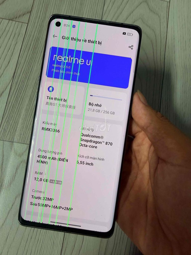 Realme GT Master Explorer 256GB Xám. Mua bán Điện thoại tại Quận 3 Tp Hồ Chí Minh được đăng bởi giá lái hình 1