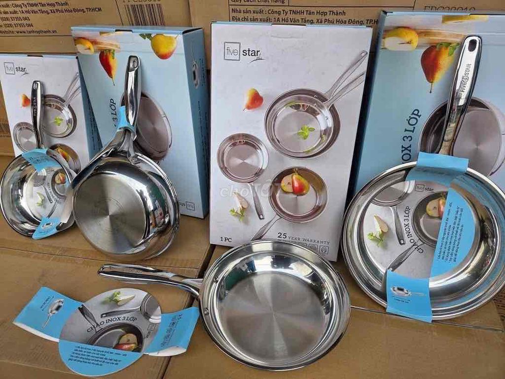 Chảo Fivestar Inox 3 lớp 20cm. Mua bán Dụng cụ nhà bếp tại Thành phố Huế Thừa Thiên Huế được đăng bởi gia dụng Huế hình 1
