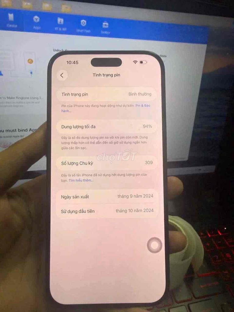 iPhone 16 Pro Max 256GB Đen chơi game. Mua bán Điện thoại tại Quận 11 Tp Hồ Chí Minh được đăng bởi Trung hình 1