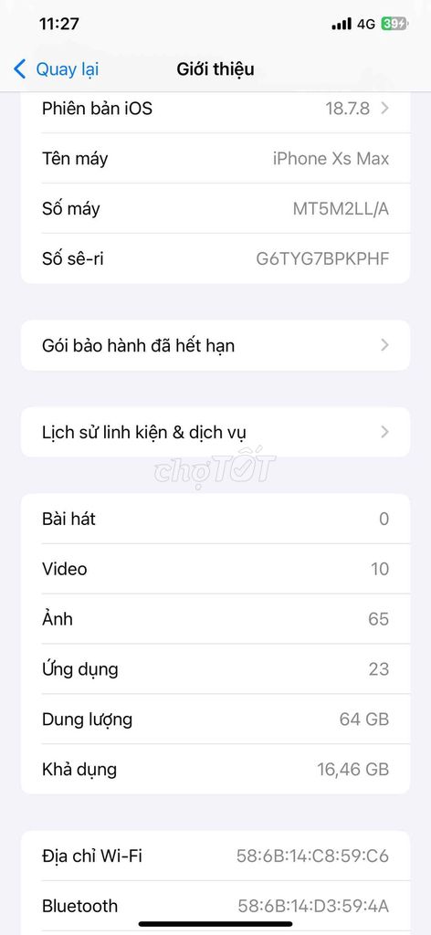 iPhone Xs Max 64GB Vàng. Mua bán Điện thoại tại Huyện Thống Nhất Đồng Nai được đăng bởi minh hy hình 1