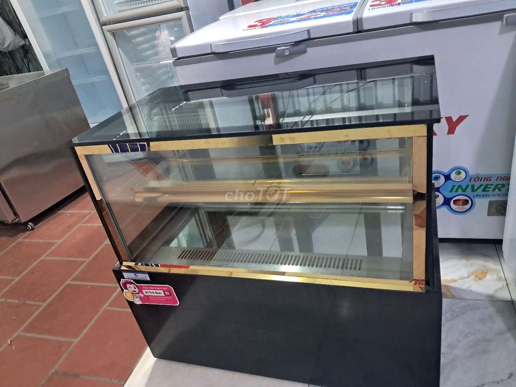 Tủ trưng bày bánh Kính, Kim loại Đen. Mua bán Nội thất, đồ gia dụng khác tại Quận Tân Phú Tp Hồ Chí Minh được đăng bởi cửa hàng Điện lạnh giá rẻ hình 1