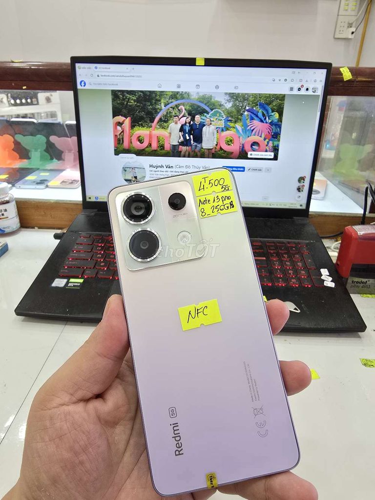 Xiaomi Redmi Note 13 Pro 5G 256GB. Mua bán Điện thoại tại Thành phố Long Xuyên An Giang được đăng bởi Facebook Cầm Đồ Thúy Vân hình 1